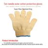 RUTENG Cotton Work Gloves - 12 Pairs Pack