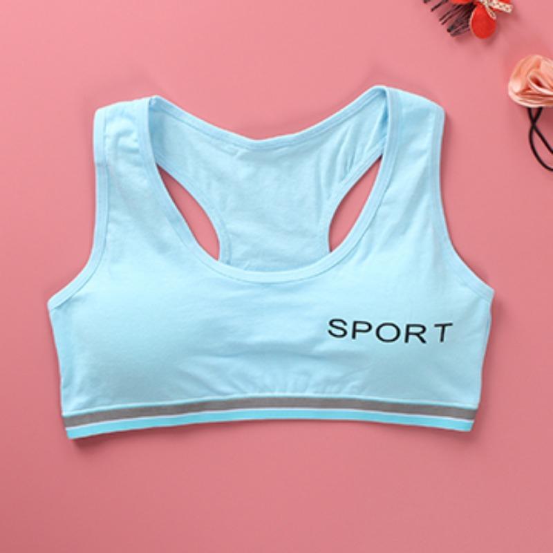 Children Underwear Cotton Girls Bras Soft Sponge Cup Puberty Girls Training Bra Breathable Teenage Girl Brassiere