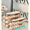 Multi-layer Egg Storage Box with Handle for Refrigerator Door