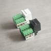 1/2Pcs Rj45 Panel Installation Module Shielded Solder-Free Network Cable Extender Panel Connector Cat.6 Network Cable Scoket