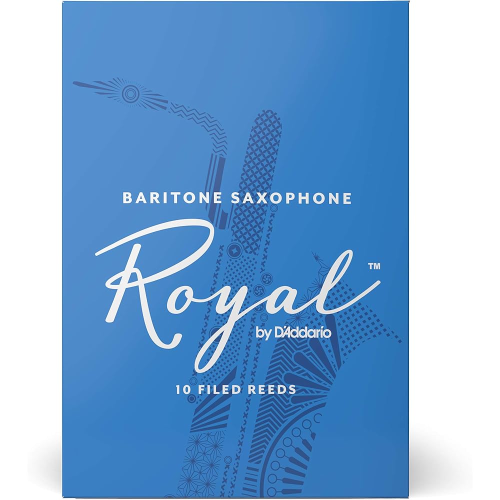 Rico Royal Baritone Saxophone Reeds Strength 3 - 10 Pack Reeds