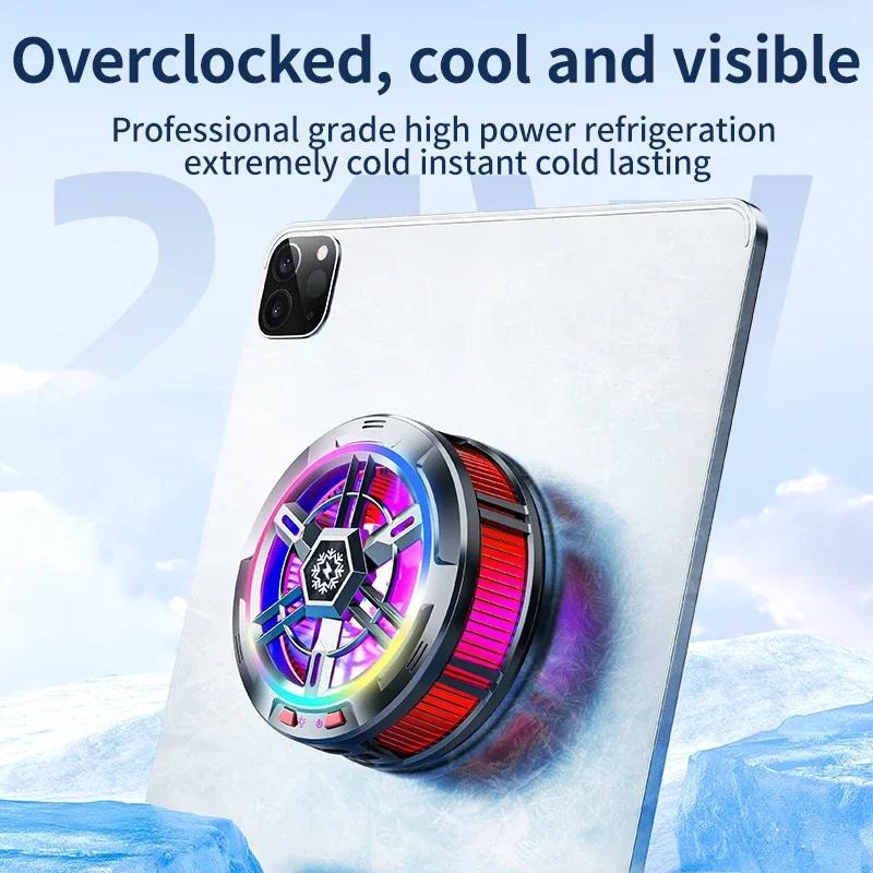 ABS 3 Speeds Adjustable Semiconductor Refrigeration Cooling Fan Radiator for IPhone Android Phone IPad Tablet Universal