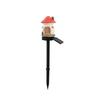 1PC/2PCS/4PCS Solar Resin House Light Arden Solar Lamp Outdoor Decor LED Light Waterproof Small House Floor Plug Lamp