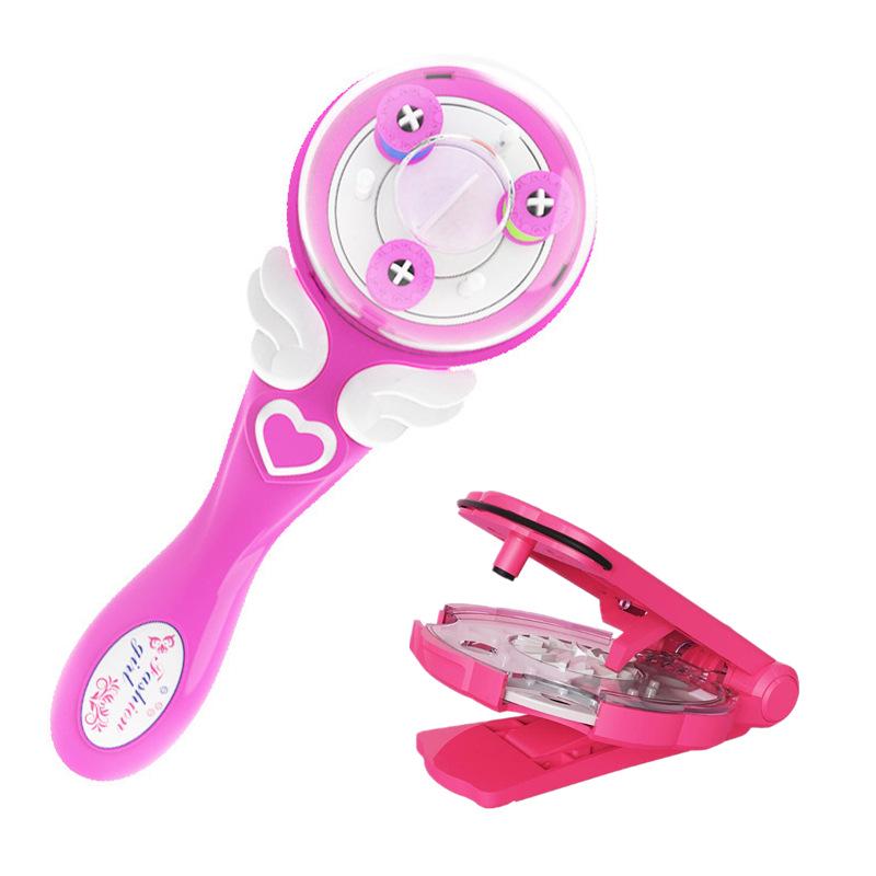 Role-Playing Braiding and Rhinestone Hair Machine Toy for Kids