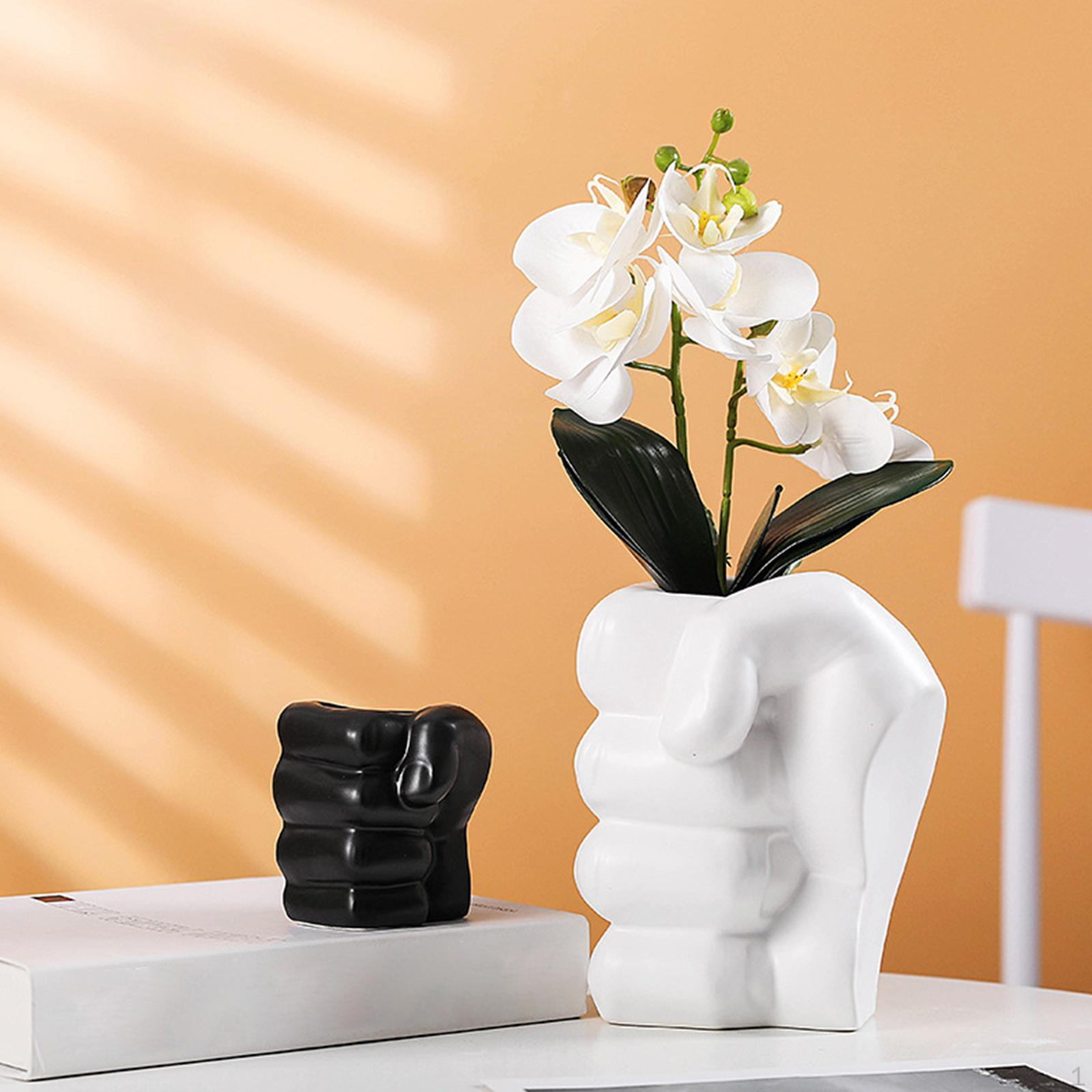 

Ceramic Flower Vase Centerpiece Arrangement for Photo Props White D