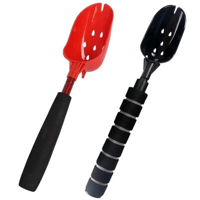 Bait Throwing Spoons Retractable Fish Bait Casting Scoop Lightweight Long Handle Non Slip Fishing Tackle Accessory