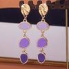 Casual Vintage Earrings Niche Design Contrasting Earrings Trendy Colored Earrings  Gifts