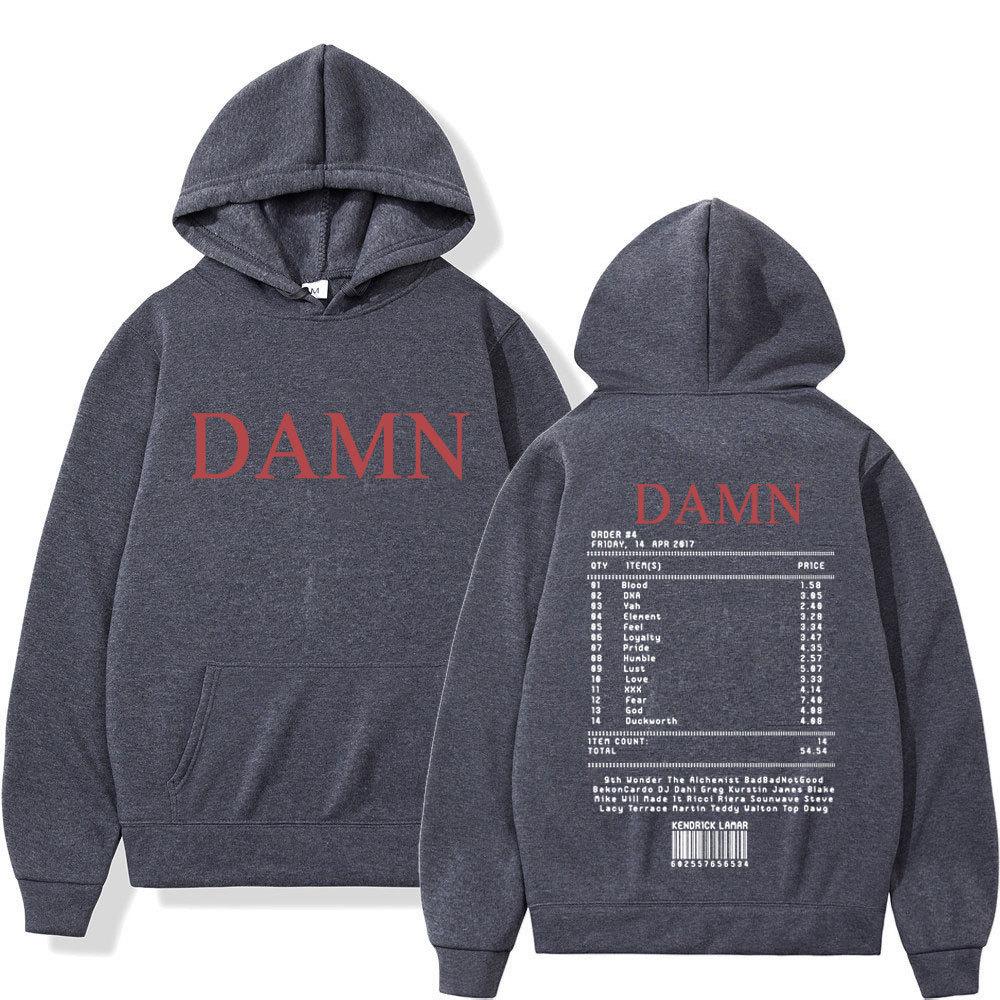 Rapp Kendrick Lamar Music Album Tracklist Print Hoodies