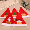 Set of 12 Christmas Party Santa Hat with Belt Decoration Festival Santa Hat For Holiday Celebration