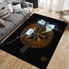 Artistic Rug with Axe and Hammer Design Suitable for Use As an Anti-slip Game Mat for Living Room and Bedroom Sofas