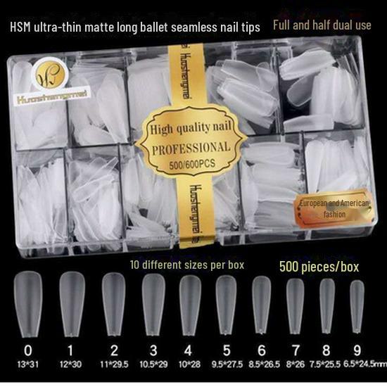 Trapezoidal Water Drop Frosted Transparent Nail Art Patch