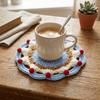 Handmade Insulation Mat Knitted Trivet Mats Desktop Decoration Coffee Cup Mat  Coffee Table