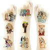 Pegatinas de Tatuajes Temporales de Bluey Bingo Perro Azul Anime Figuras de Acción Dibujo Animado Decoración Pegatinas DIY Juguetes de Cumpleaños para Niños