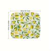 1Pcs Lemon Printed Rubber Drying Mat For Coffee Shop Kitchen Carpet Tableware Durable Diatom Mud Table Mat Pet Coffeeware Mat