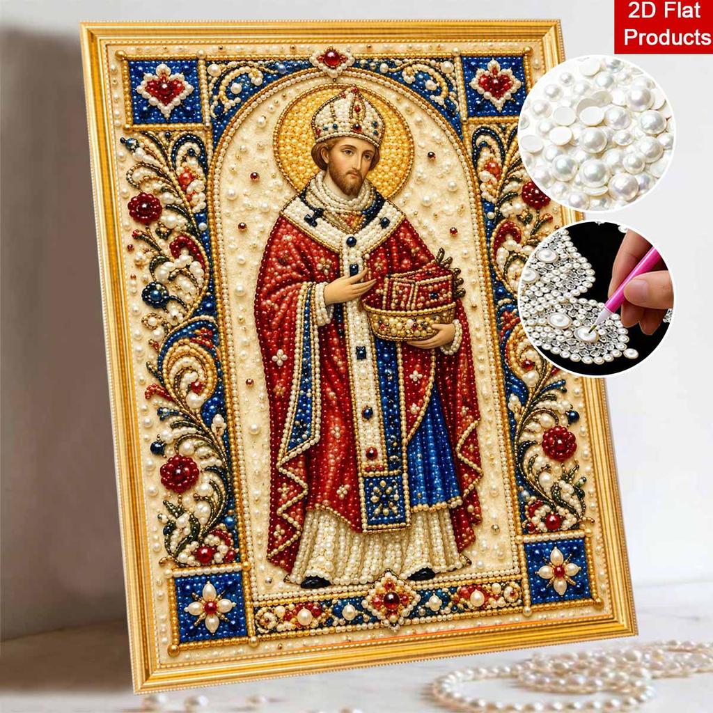 DIY 3D Pearl Diamond Painting Art Set Saint Religious Icon Home Decor Art Set Wall Art