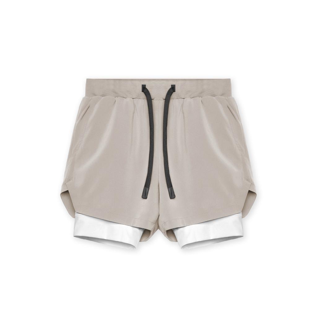 Mens Gyms Fitness 2 In 1 Quick Dry Shorts Summer Running Bodybuilding Jogging Casual Short Pants Workout Male Basketball Bottoms