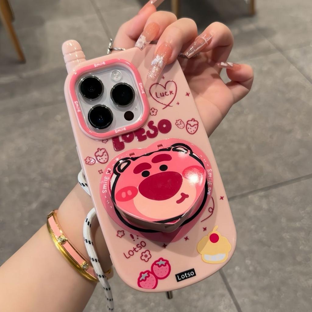 Cartoon Big Brother Big Phone Big Phone Case Apple 15 Protective Case 14pro Makeup Mirror 13 Soft Shell 12