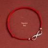 Sterling Silver Koi Fish Red String Bracelet for Women – Good Luck Handmade Braided Rope