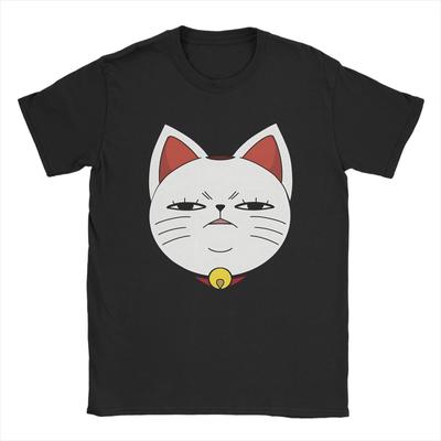 Emote Turbo Oma Katze Dandadan T-Shirt Herren Freizeit Baumwoll-T-Shirt Rundhals Kurzarm T-Shirts Grafik-Tops