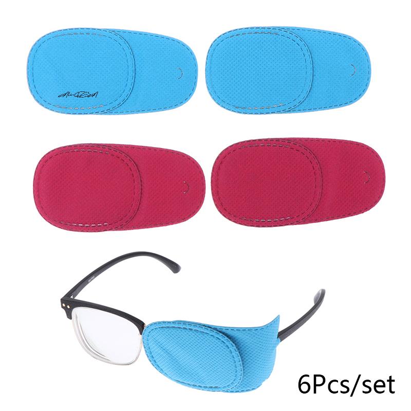 6Pcs Kids Eye Patches for Amblyopia & Strabismus Vision Care Treatment Eyeglasses Patches for Children's Eye Therapy