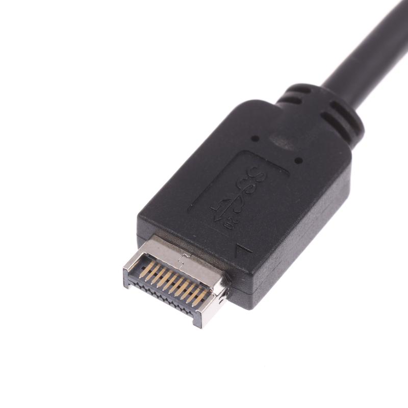 1 Stück Typ-E auf USB-C Typ C Buchse Verlängerungskabel mit Panel-Montageschraube 30/50cm USB 3.2 Frontpanel-Header