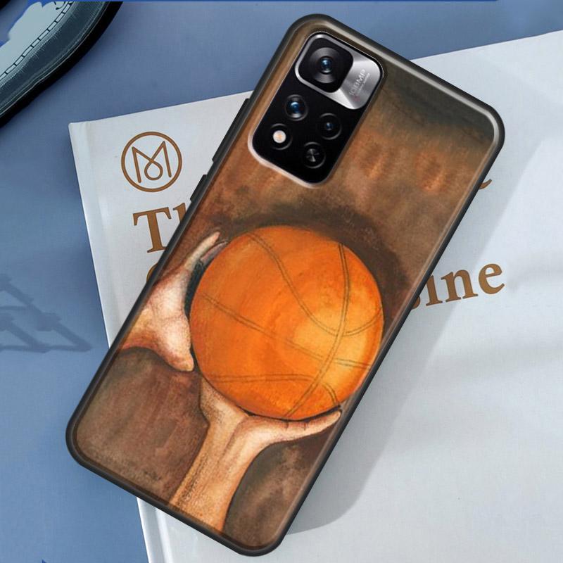 Basketball Case For Xiaomi Redmi 14C 13C 10C 12C Redmi Note 13 14 Pro 12 11 9 10 9S 10S 11S 12S Cover