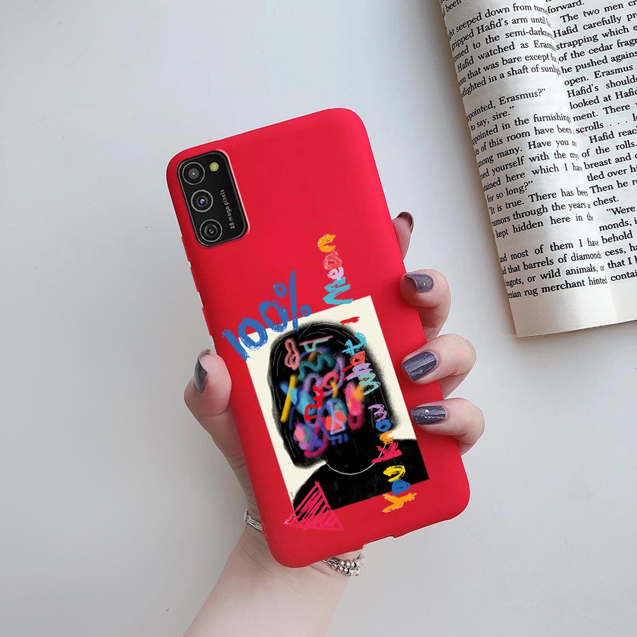 For Samsung Galaxy A41 Case Soft Painted Back Cover Silicone Phone Case For Samsung A41 Cases For Coque Samsung Galaxy A41 Cover
