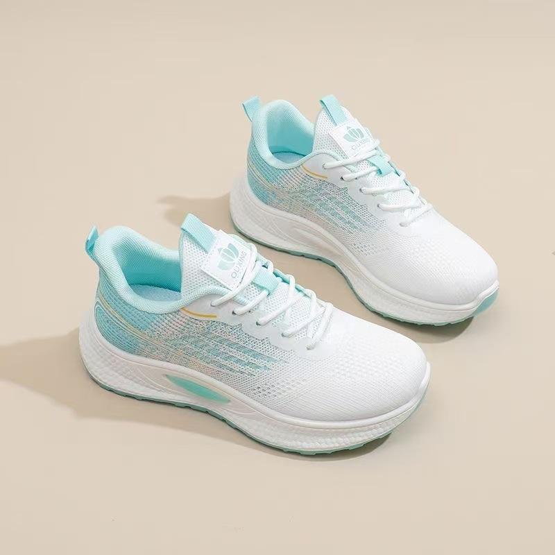 Summer Fly-woven Women's Shoes Mesh Shoes Sports Running Shoes Women's Versatile Fashion Trendy Shoes