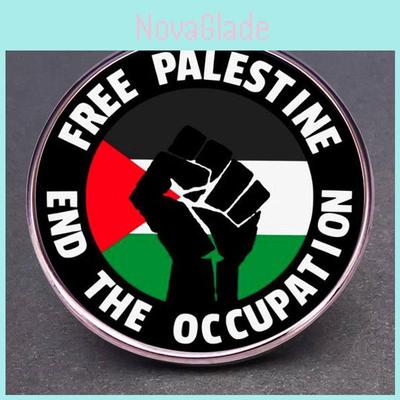 Pin de la Bandera Palestina Insignia de Liberación de Palestina Accesorio de Aleación Metálica