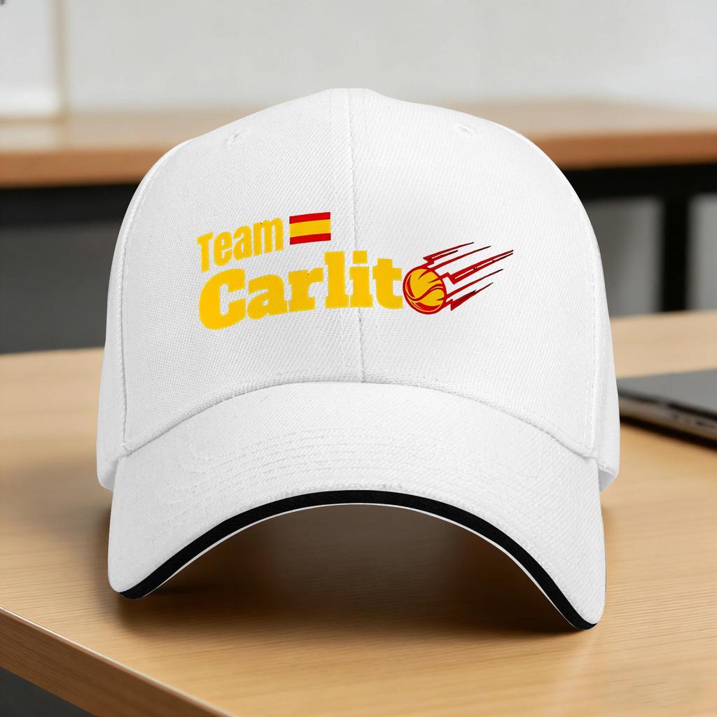 Carlos Alcaraz Vamos Czapka z daszkiem Letnia Codzienna Czapka Trucker Dla Unisex Młodzieży Sporty na świeżym powietrzu Słońce Czapki z daszkiem