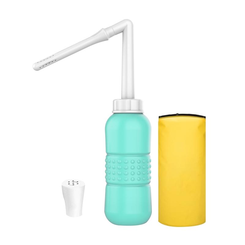 

Дорожное биде ручное с угловой насадкой, биде-распылитель, портативный душ для ягодиц, устройство для омывания интимных зон, ручной пресс для смыва 1 зелёный