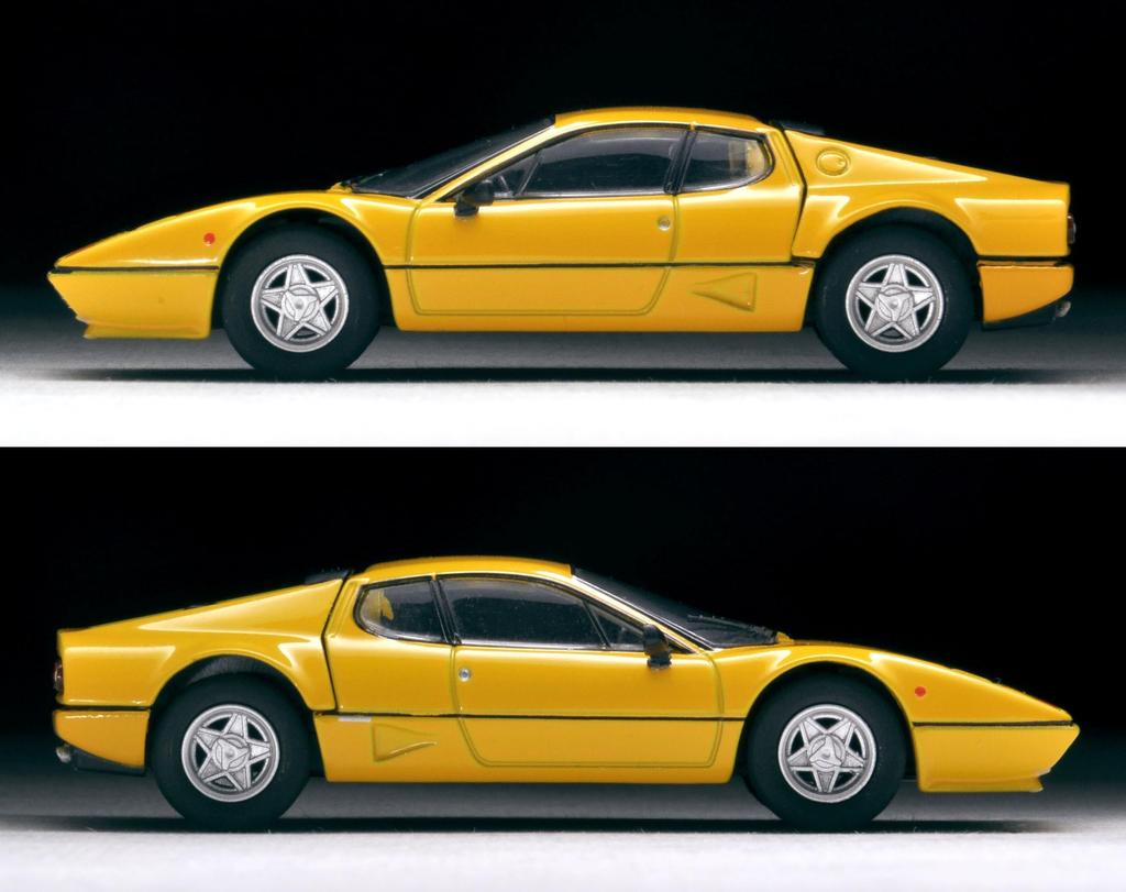 Tomica Limited Vintage Neo Ferrari 512BBi Yellow Finished Product 1/64 LV-N