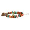 Bird Chewing Toy Beak Grinding Tear Resistant Wooden Bird Cage Toy with Hook for Medium Large Parrots Colorful