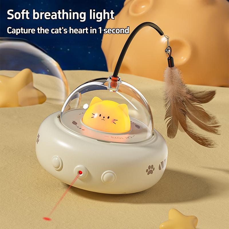 Automatic Cat Toys Interactive Smart Teasing Pet LED Laser Indoor Cat Toy Accessories Handheld Electronic Cat Toy For Dog