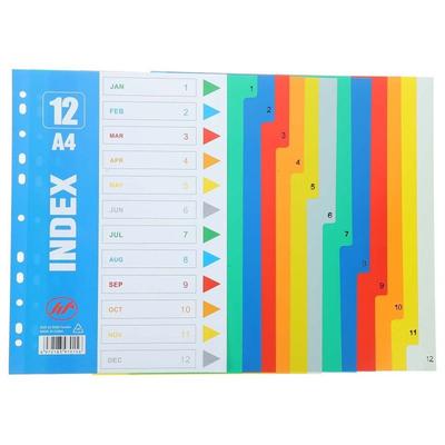 Numbers Loose-leaf Dividers PP Material Binder Dividers Index Separator Page  Office Supplies