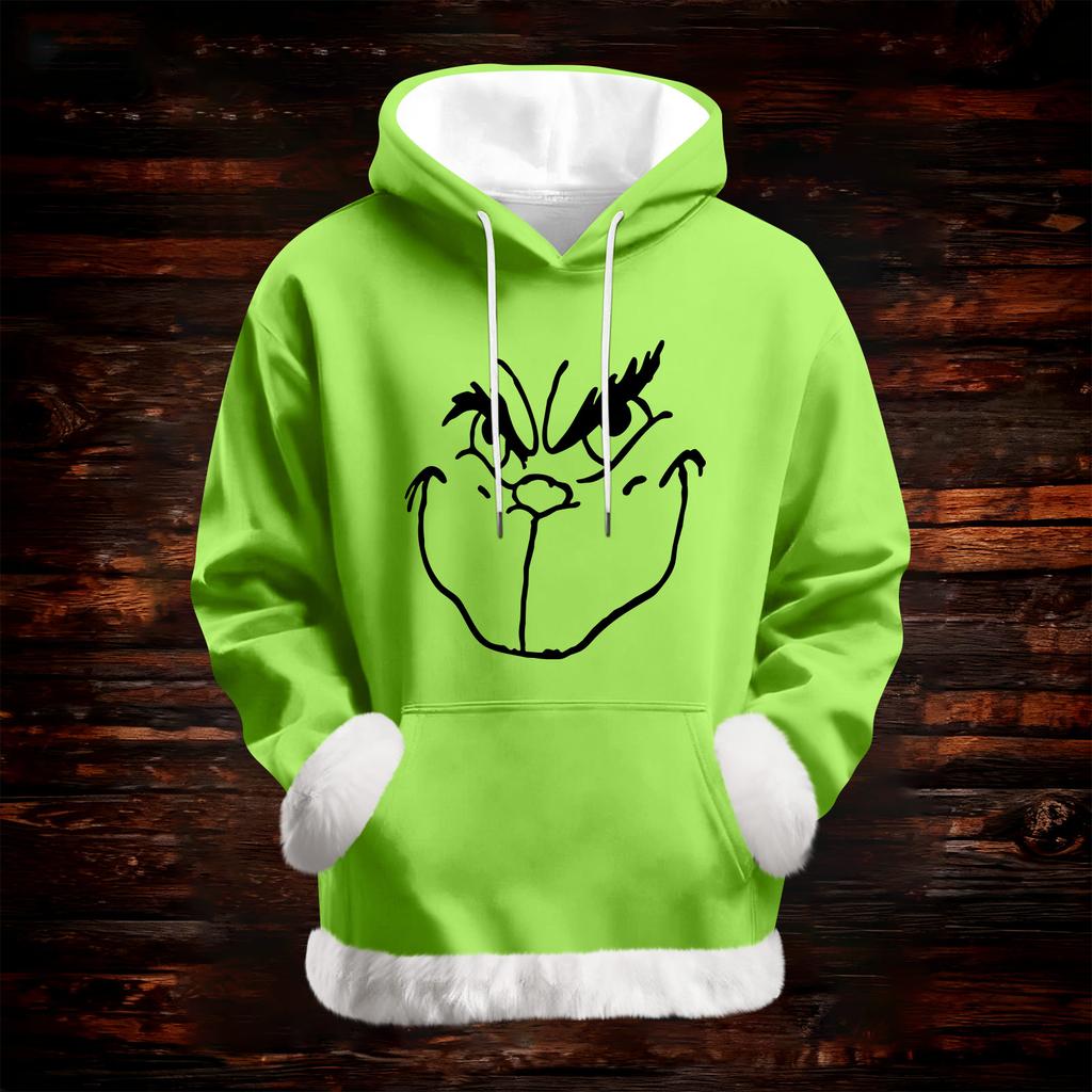 Women's Casual Fashion Print Long Sleeve Hooded Sweatshirt Top