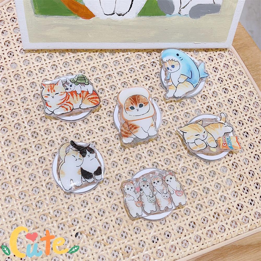 Cartoon Magnetic Phone Holder Stable and Portable Fit Multiple Phones Cute Flower Animal Advanced INS Style