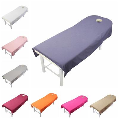 New Polyester Beauty Sheets Super Soft Velvet Bed Sheets With Face Hole Soft Thickened SPA Bedspread Massage