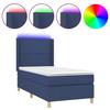 VidaXL Slatted Bed Base with Mattress and LEDs, Upholstered Bed, Single Bed, Adult Bed for Interior Bedroom, 3138763