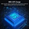 Car OBD2 Head Up Display OBD 2 HUD BeiDou GPS Altitude Clock Speed Oil Temp Meter Speedometer HD Screen Alarm Auto Accessories