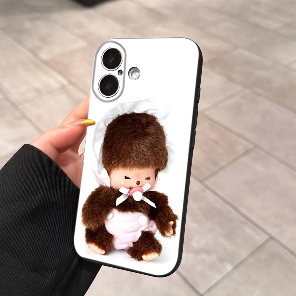Cute M-monchhichis-s Phone Case For Iphone 17 16 15 16e 14 13 12 11 Pro Max Plus Case Cover Coque