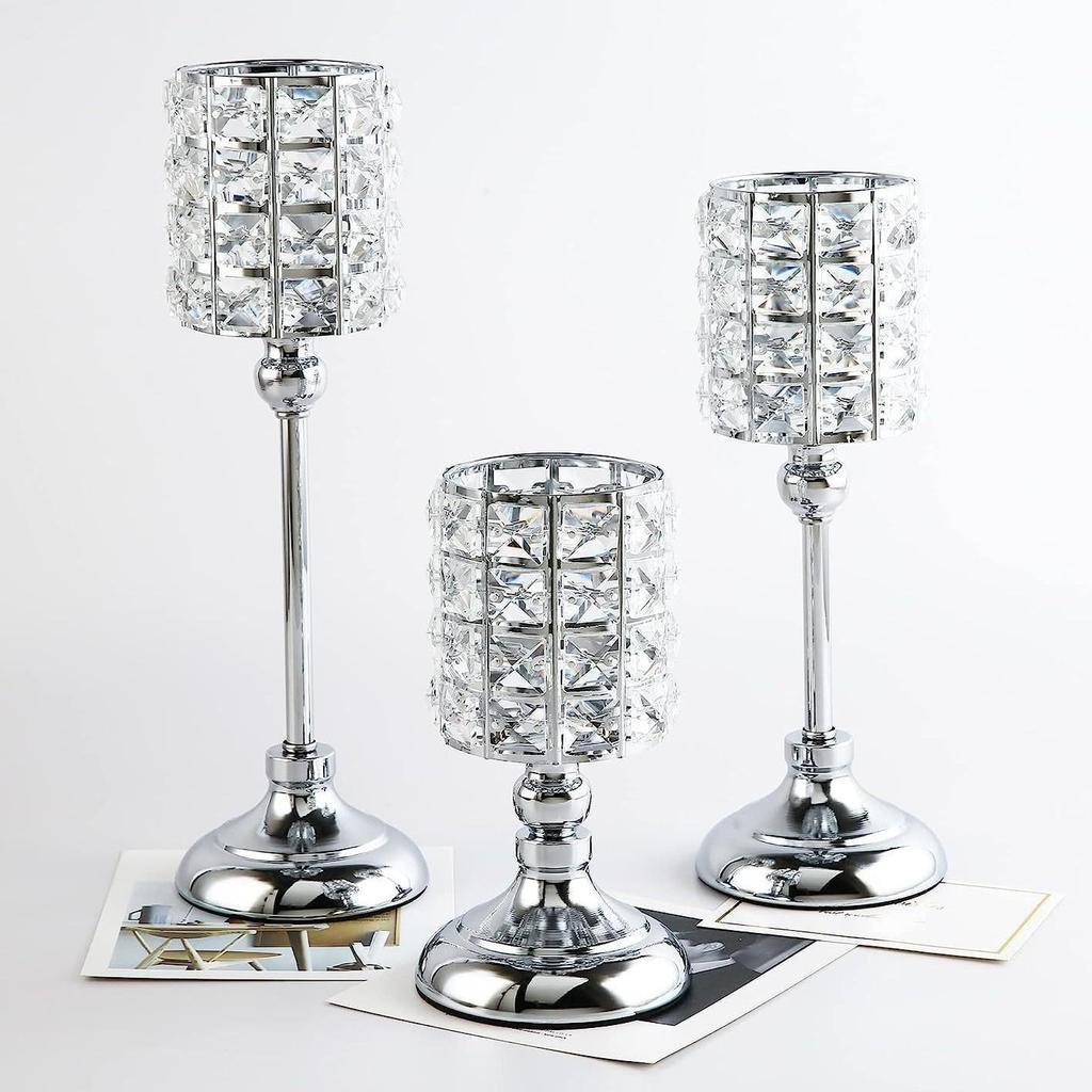 European Crystal Candlesticks: Elegant Home and Wedding Decor