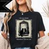 I Do Not Think Therefore I Do Not Am, Philosophical Cat T-Shirt, Anime Style Goth Black Cat Energy Tee