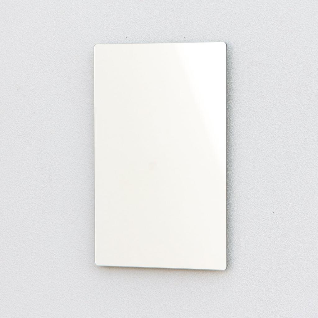 Muramatsu Kagami Store Mirror Wall Hanging Toilet Rounded Corners Scandinavian 27 x 39cm Wall Stickable Mirror Design Kagami Shape Card [Rental