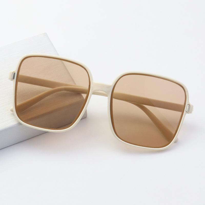 Square Sunglasses Women'S Sunglasses Gradual Change Color Glasses Women'S Uv Protection Large Frame Thin Glasses Frame