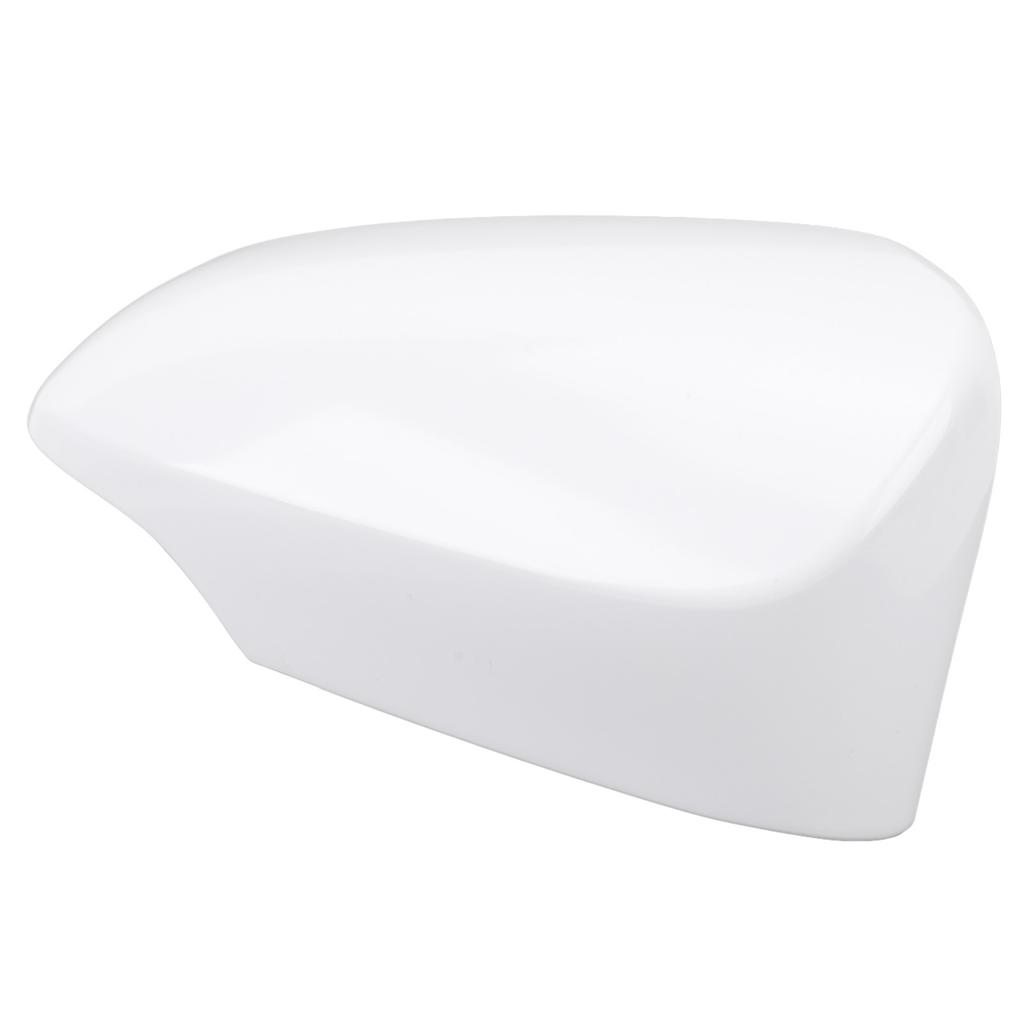 Rearview Door Mirror Cover Shockproof Exterior Side Wing Mirror Cap White for Vehicle with Turn Signal Light Right