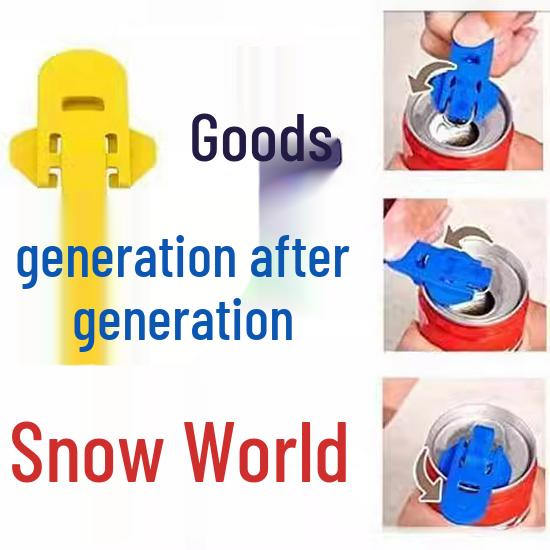 Handheld Easy Can Opener: Dustproof Beverage & Beer Bottle Opener Yellow