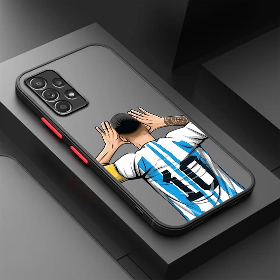

Case for Samsung Galaxy A34 A36 A16 A15 A54 A14 A23 A17 A52 A73 A33 A56 A55 A52S A72 A35 A53 Phone Cover FootBall Number 7 Galaxy A17