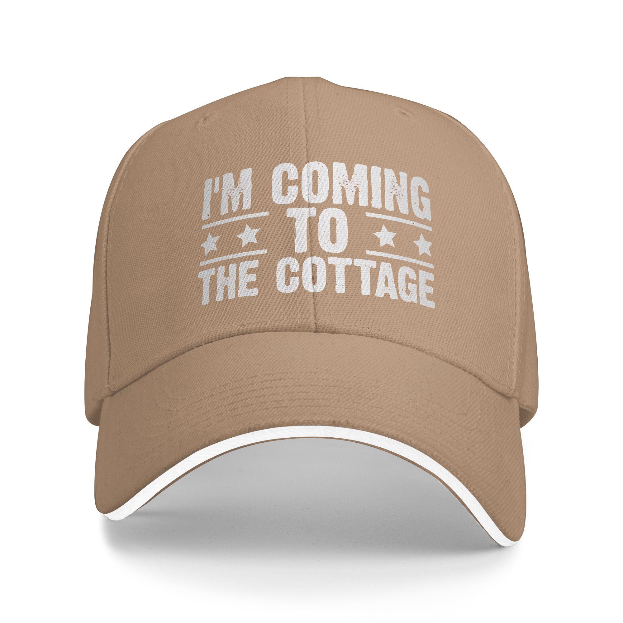 

Summer Casual Baseball Cap I m Coming to The Cottage Romance Hockey Outdoor Gym Hip Hop Hats For Unisex y2k Cool Baseball Caps As Picture хаки