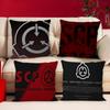 Popular Foundation Scp F-Foundation Pillow Covers Sofa Decorative Home Double-Sided Printing Short Plush Cute Cushion Cover